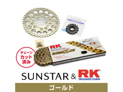 SUNSTAR KR41313 sprocket & chain kit (Gold) | KR41313