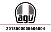 AGV CROWN PAD PISTA GP RR BLACK/RED | 2018500055606004