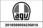 AGV CHEEK PADS PISTA GP RR GREY/CYAN | 201850005623G010