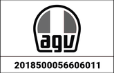 AGV CHEEK PADS PISTA GP RR BLACK/RED | 2018500056606011
