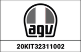 AGV MDS FRONT VENT M13/NEW SPRINTER FLAT BLACK | 20KIT32311002