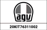 AGV KIT REAR EXTRACTOR (+mesh) AX9/AX-8 EVO/AX-8 DUAL BLACK | 20KIT76311002