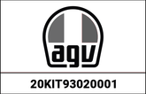 AGV KIT PLASTIC SCREWS PRO SPOILER/SPOILER BIPLANO (3pcs) BLACK | 20KIT93020001