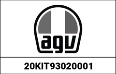 AGV KIT PLASTIC SCREWS PRO SPOILER/SPOILER BIPLANO (3pcs) BLACK | 20KIT93020001