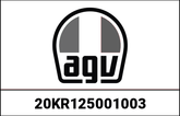 AGV FRONT VENT COVER PAINTED TOURMODULAR MATT BLACK | 20KR125001003