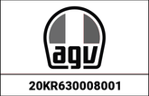 AGV KIT FRONT VENTS EXTERNAL PART K6 BLACK | 20KR630008001