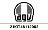 AGV KIT VISOR & SUN VISOR MECHANISM + PAINTED COVERS FLUID WHITE PEARL | 21KIT48112002