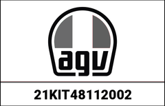 AGV KIT VISOR & SUN VISOR MECHANISM + PAINTED COVERS FLUID WHITE PEARL | 21KIT48112002