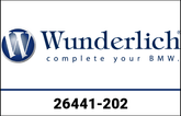 Wunderlich Center Strut Crash Bar, Black | 26441-202