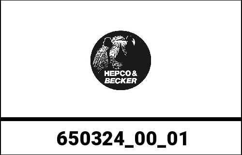 Hepco & Becker Side-and Topcasecarrierset-black for Suzuki DR 500 | 650324 00 01