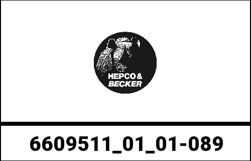 Hepco & Becker Topcase - Set Journey 40 Black Incl. Carrier For Honda CRF 250 L (2012-) / Rally (2017-) | 6609511-01-01-089