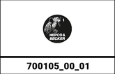 Hepco & Becker Lid Lock For Xceed Boxes Incl. Key, Lock Barrel, Rivets | 700105-00-01
