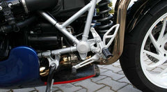 Hornig Swing arm pivot cover left, Anodized | 0-4-15