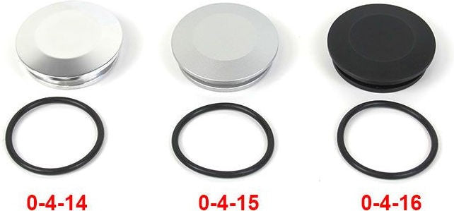 Hornig Swing arm pivot cover left, Black anodized | 0-4-16