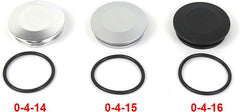 Hornig Swing arm pivot cover left, Black anodized | 0-4-16