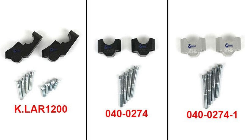 Hornig Handlebar riser, 30mm higher, silver | 040-0274-1
