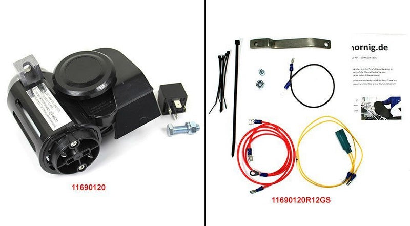 Hornig / ホーニグ ピン Twin Tone Horn for BMW R1200GS (2004-2012) & R1200GS Adventure (2005-2013) | 11690120
