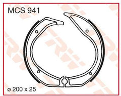 Hornig Brake pads kit (drum brake), rear | 3421523