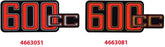 Hornig Sticker 600cc red/black/silver | 4663051