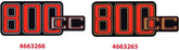 Hornig Sticker 800cc red/black/silver | 4663266