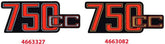 Hornig Sticker 750cc red/black/silver | 4663327