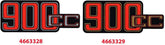 Hornig Sticker 900cc red/black/silver | 4663328