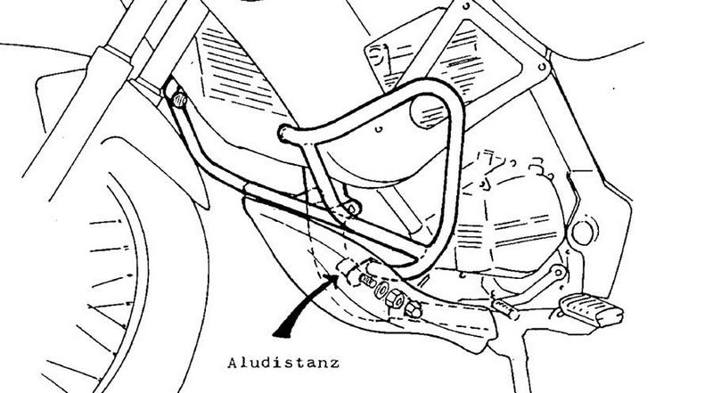 Hornig / ホーニグ ピン Crashbars for BMW F650 *-1996 | 502.900.0001