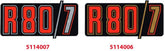 Hornig Sticker R80/7 red/black/gold | 5114006