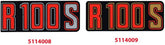 Hornig Sticker R100S red/black/gold | 5114009