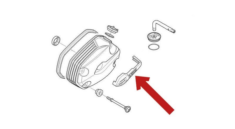 Hornig / ホーニグ ピン Spark plug cover for BMW R1200GS (2004-2009), R1200GS Adventure (2005-2009), HP2 Enduro & Megamoto | 7677526