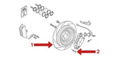 Hornig / ホーニグ ピン Rear brake disc ABS for BMW K1200LT | 7711093
