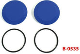 Hornig Swing arm pivot covers (left and right) blue | B-0535
