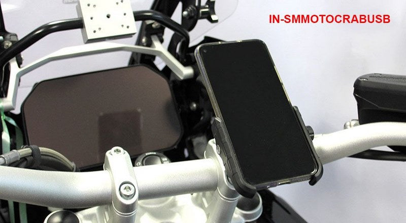 Hornig / ホーニグ ピン Smartphone holder with charging port for BMW elderly model since 1969 | IN-SMMOTOCRABUSB