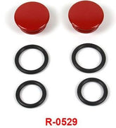 Hornig Rear frame covers red (2 pieces) | R-0529