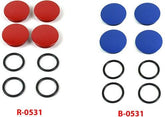 Hornig Frame Covers - Engine Mounting red (4 pieces) | R-0531