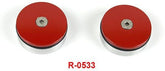 Hornig Covers Suspension Mounting red (2 pieces) | R-0533