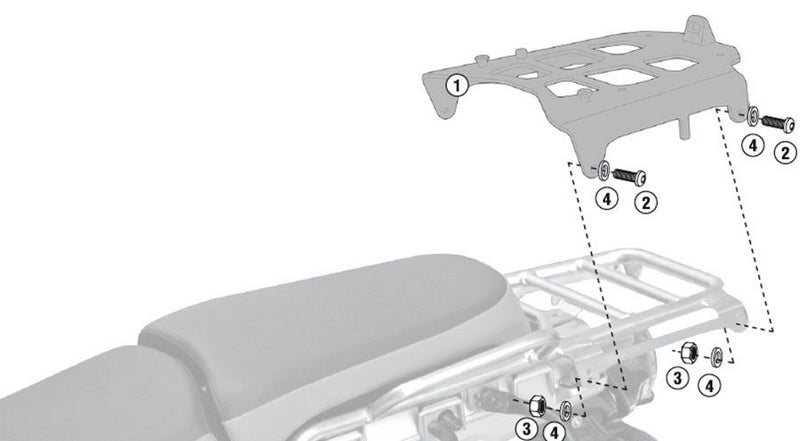 Hornig / ホーニグ ピン Top case mounting-Aluminium for BMW R1200GS Adventure 2005-2013 | SRA5102