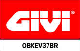 GIVI Aluminum side case Trekker Outback EVO 37, black Right, 37 liters / SMART SECURITY LOCK | OBKEV37BR