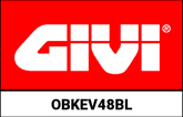 GIVI Alu side case Trekker Outback EVO 48, black Left, 48 liters / SMART SECURITY LOCK | OBKEV48BL
