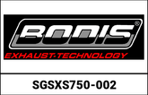 Bodis V4-M-CA, Slip-On, Stainless Steel Black for SUZUKI GSX-S750 /GSR750 (2017-2019) | SGSXS750-002