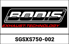 Bodis V4-M-CA, Slip-On, Stainless Steel Black for SUZUKI GSX-S750 /GSR750 (2017-2019) | SGSXS750-002