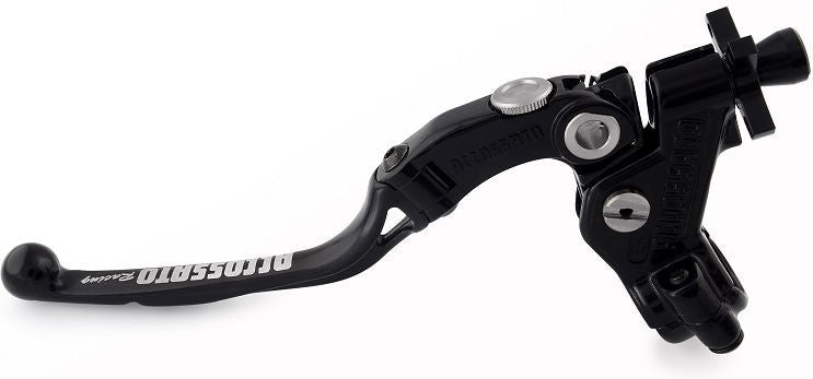 Accossato cable clutch control, standard folding lever, Black colour, 34 mm, No RST