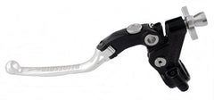 Accossato cable clutch control, standard folding lever provided with switch hole (switch not included), Silver colour, 32 mm, RST