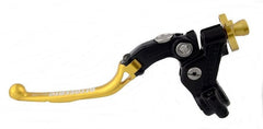 Accossato cable clutch control, standard folding lever provided with hose clamp in titanium colour, gold colour, 29 mm, No RST