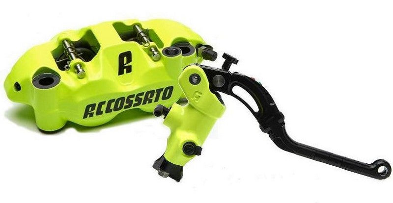 Accossato Kit radial brake master cylinder CY043Y + monoblock forged brake caliper PZ004Y