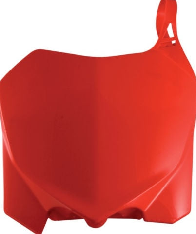 FRONT NUMBER PLATE, RED