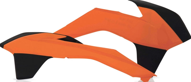 RADIATOR SCOOPS, ORANGE/BLACK