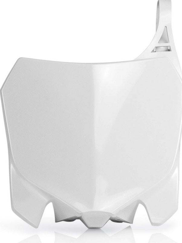 FRONT NUMBER PLATE, WHITE