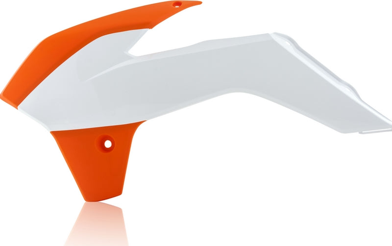 RADIATOR SCOOPS, ORANGE/WHITE