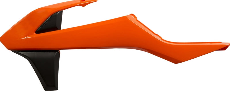 RADIATOR SCOOPS, ORANGE/BLACK